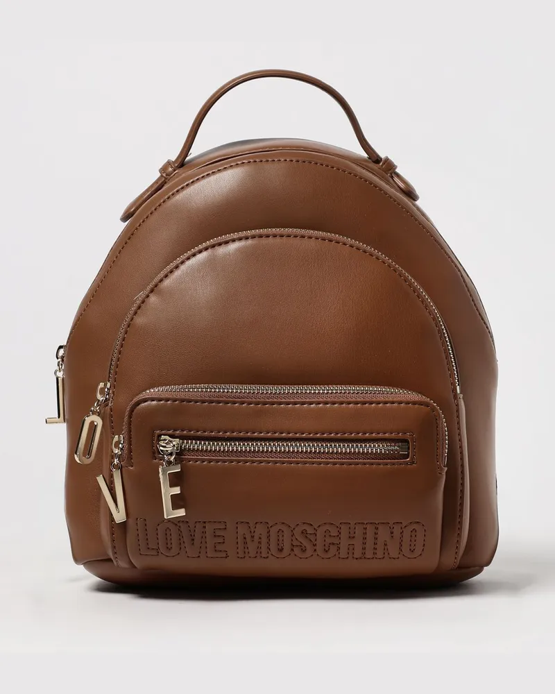 Moschino Rucksack damen Leder