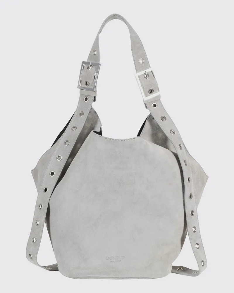 Dondup Wildledertasche Grau