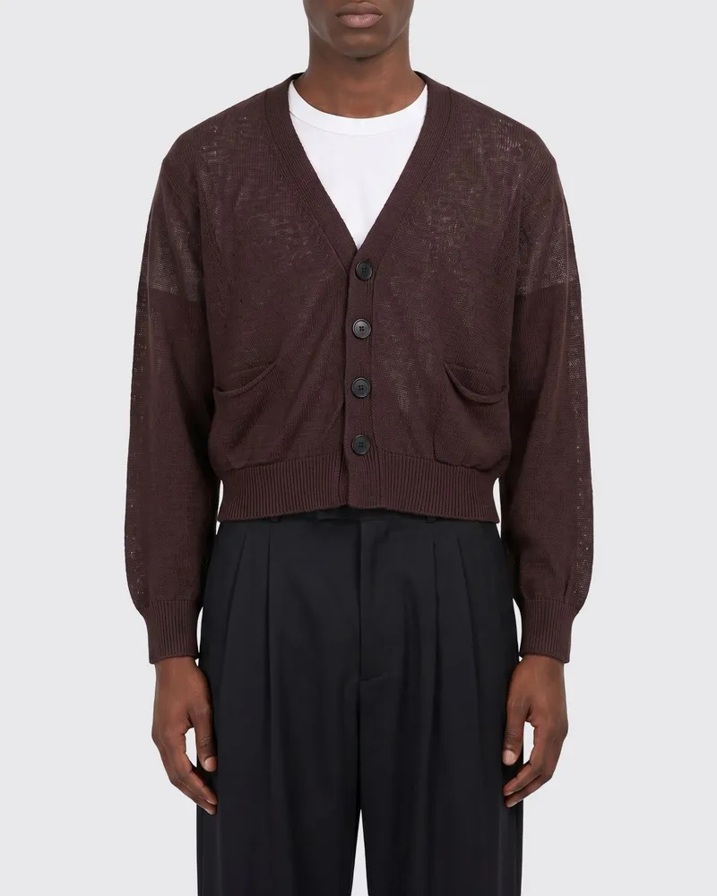 Magliano Baumwoll-Cardigan mit Logo Braun