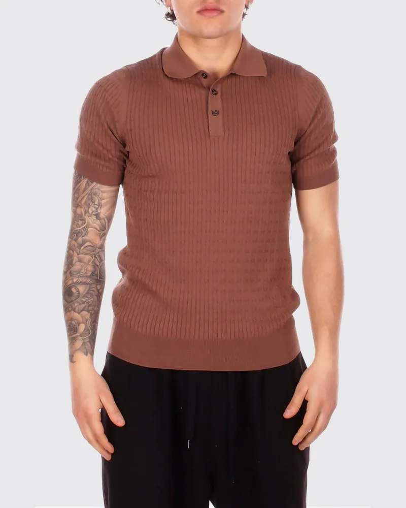 Tagliatore T-shirt herren Braun