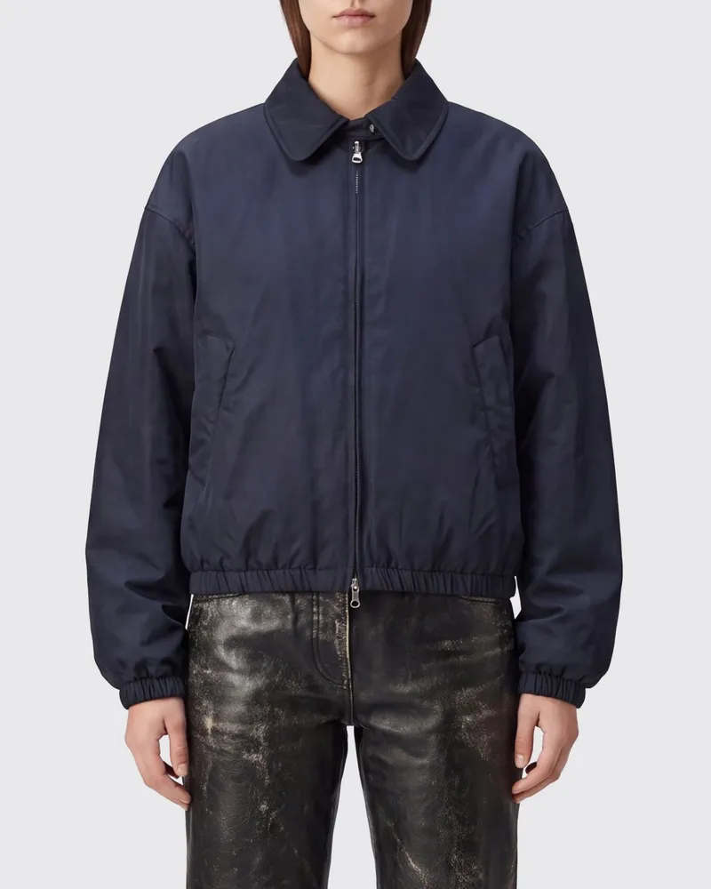 Our Legacy Bomberjacke aus Baumwoll-Nylon-Mix mit elastischen Bündchen Schwarz