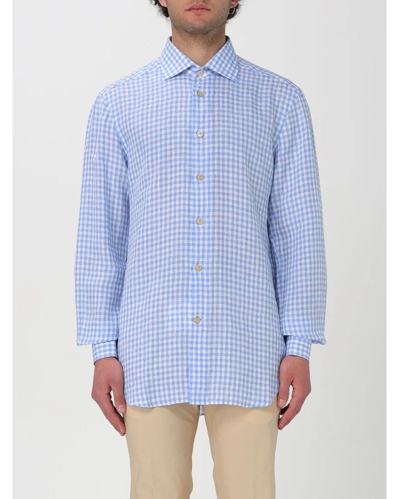 Kiton Hemd Blau