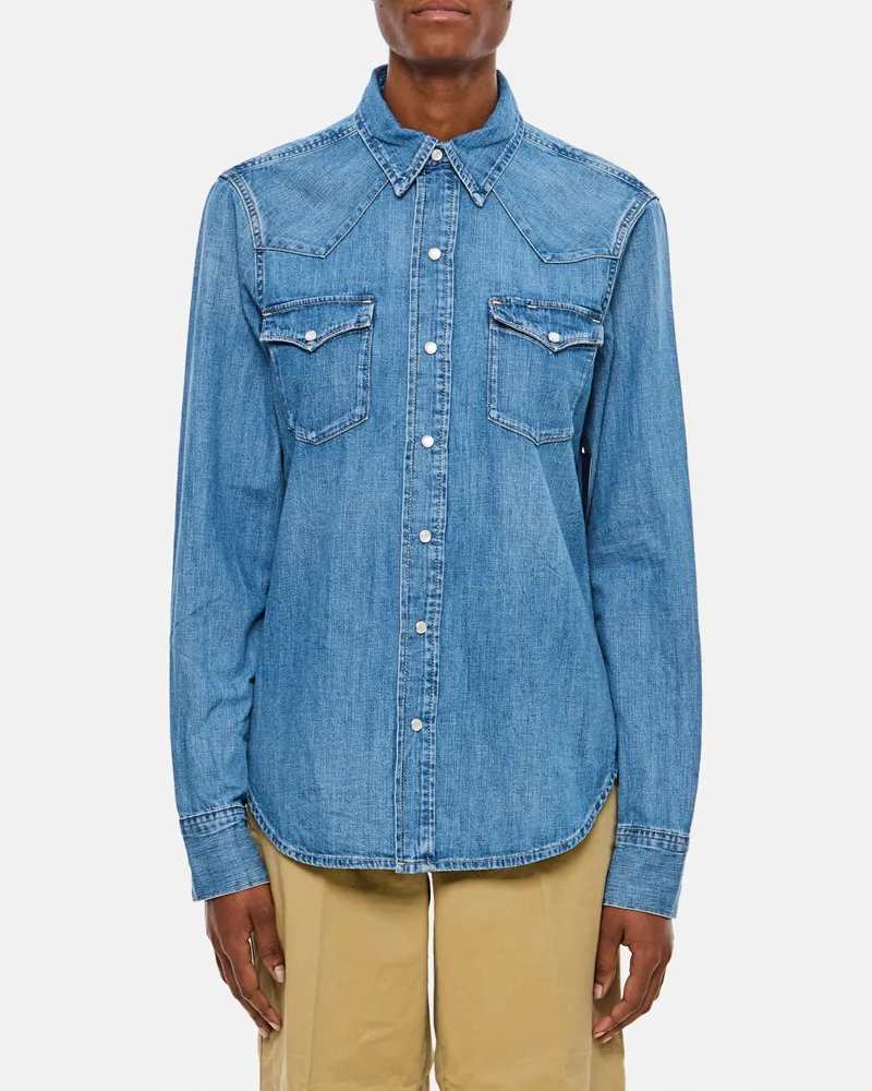 Ralph Lauren Hemdbluse damen Hellblau