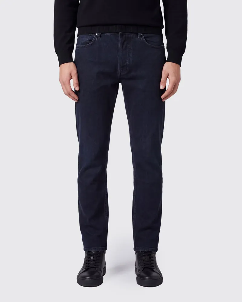Stone Island Skinny-Fit-Jeans mit mittlerer Leibhöhe aus Stretch-Baumwolldenim Schwarz