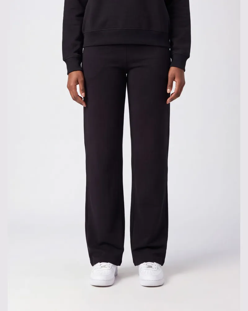 Repetto Jogginghose mit weitem Bein aus Jersey mit hohem Gummibund Schwarz