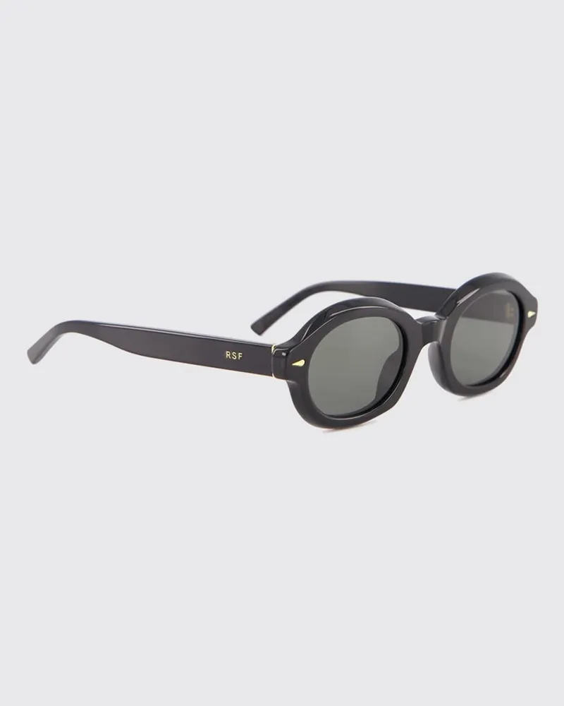 RETROSUPERFUTURE Kleine ovale Sonnenbrille aus Acetat Schwarz