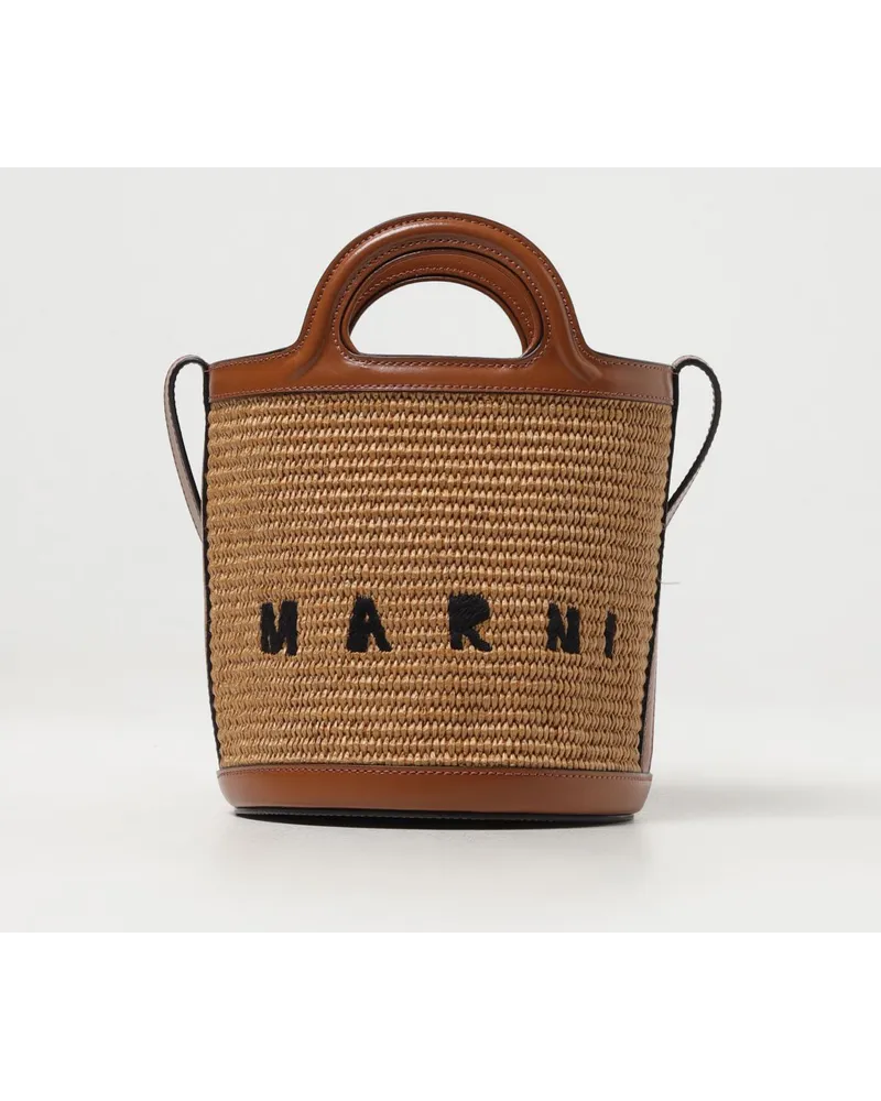 Marni Schultertasche damen Natural