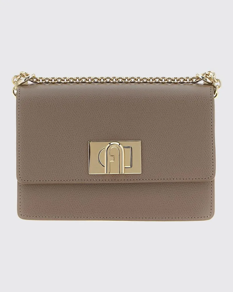 Furla Schultertasche damen Grau