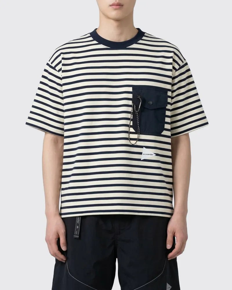 and wander T-shirt herren Blau