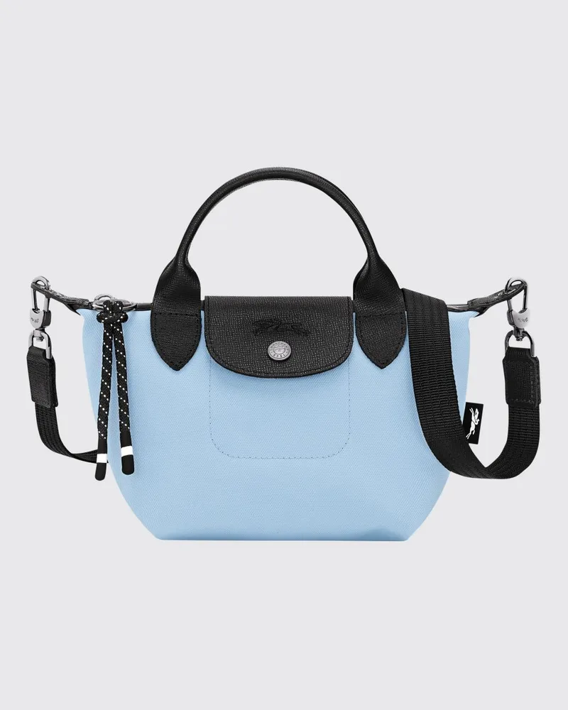 Longchamp Le Pliage Energy Mini-Handtasche aus recyceltem Nylon Hellblau