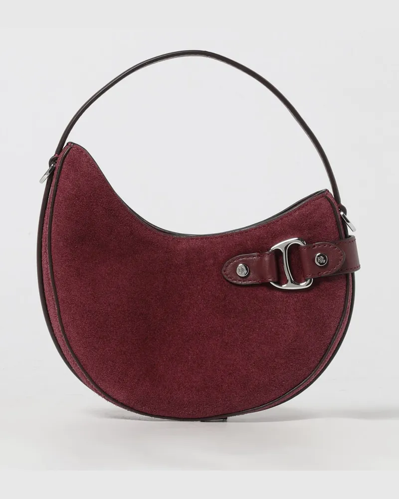 Ralph Lauren Schultertasche damen Burgunderrot