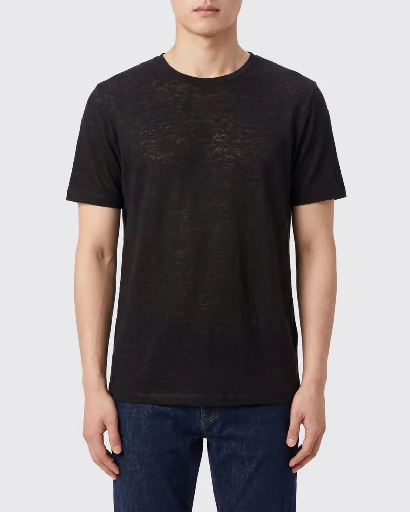 120% Lino T-shirt herren Schwarz