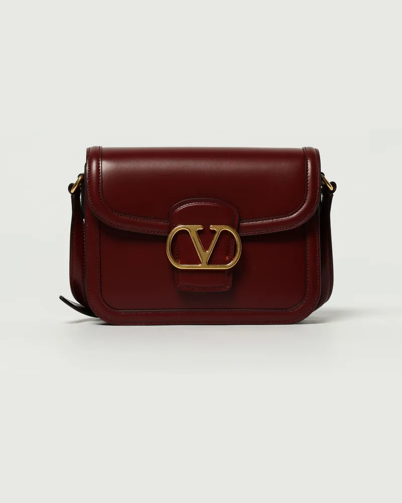 Valentino Garavani Schultertasche damen Burgunderrot