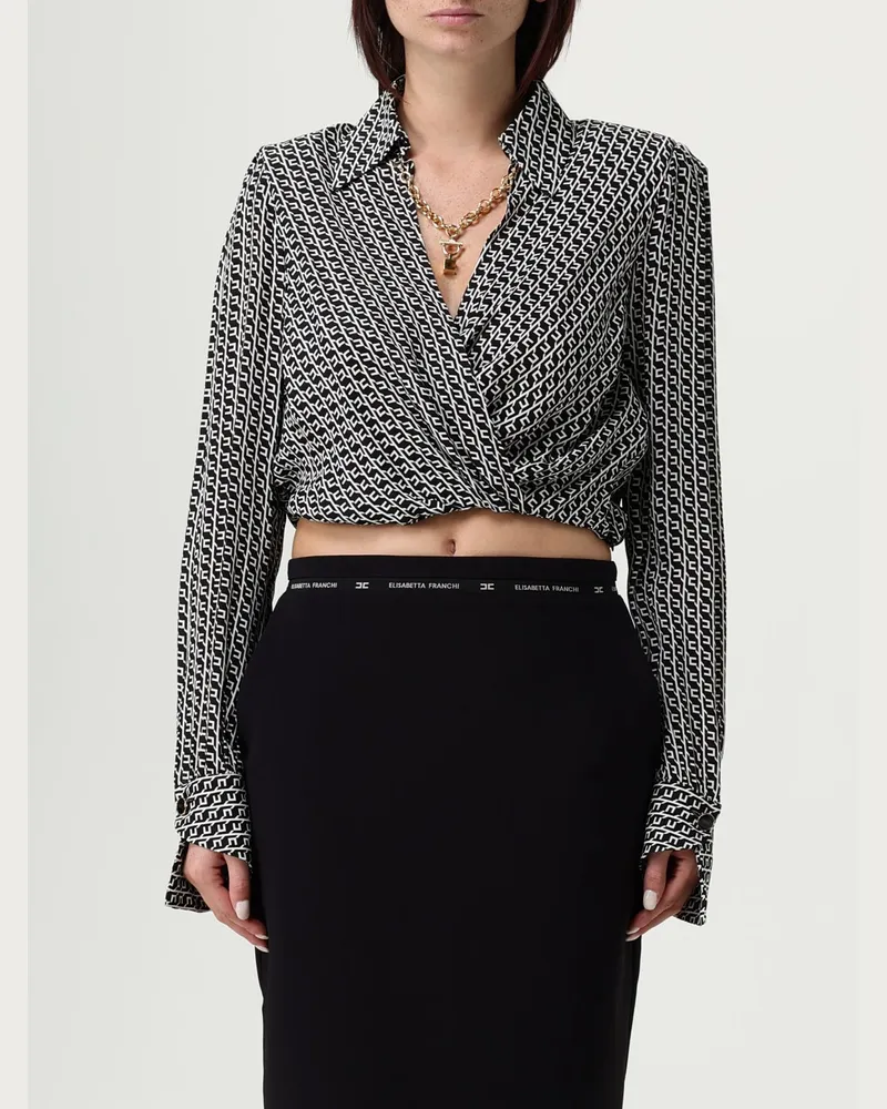 Elisabetta Franchi Hemdbluse damen Schwarz