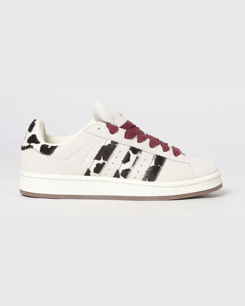 adidas Campus 00s Sneakers aus Leder und Veloursleder mit Animal-Print Weiß