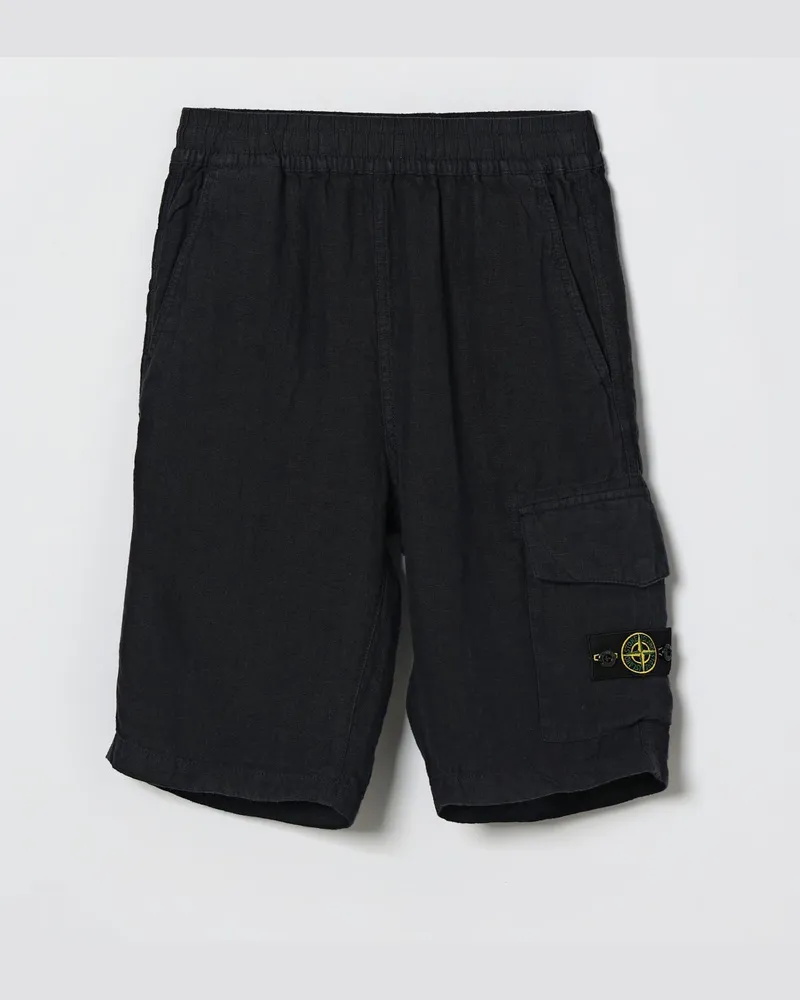 Stone Island Cargo-Shorts aus Leinen Navy
