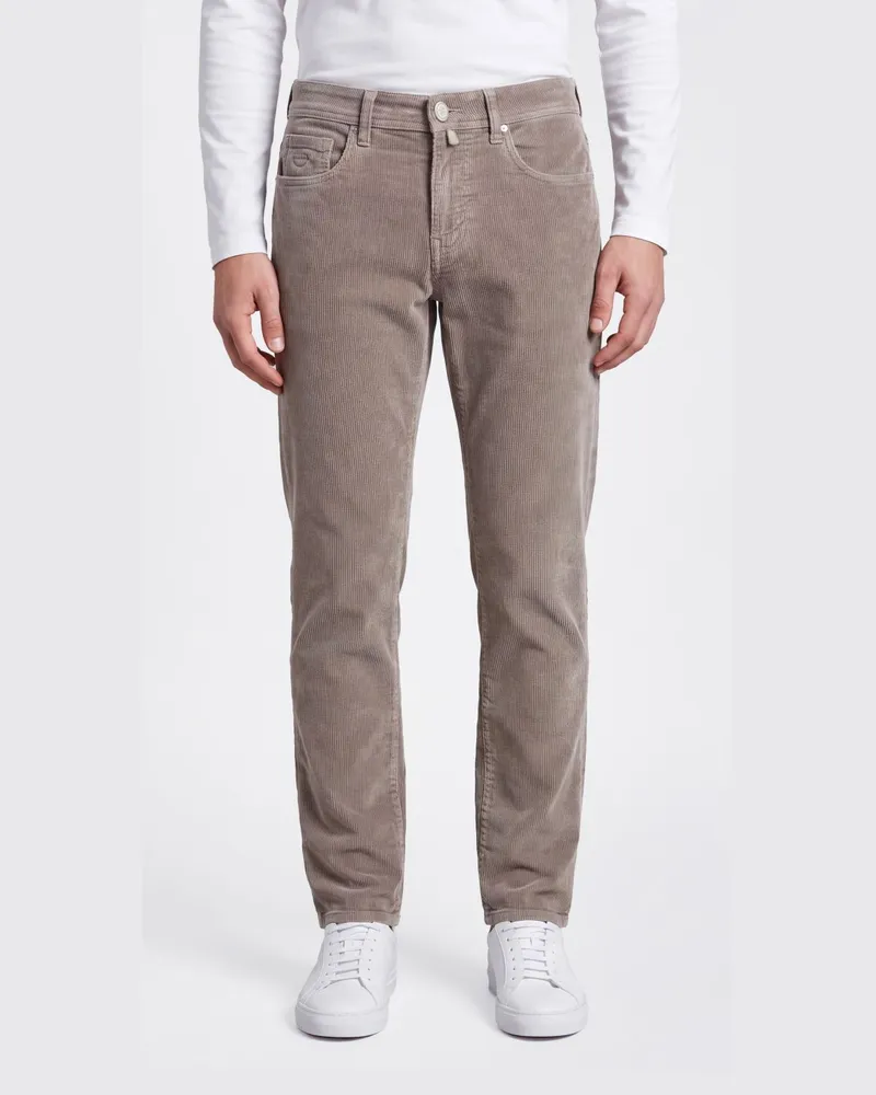 Jacob Cohën Bard Slim-Fit Cordhose mit niedriger Leibhöhe Denim
