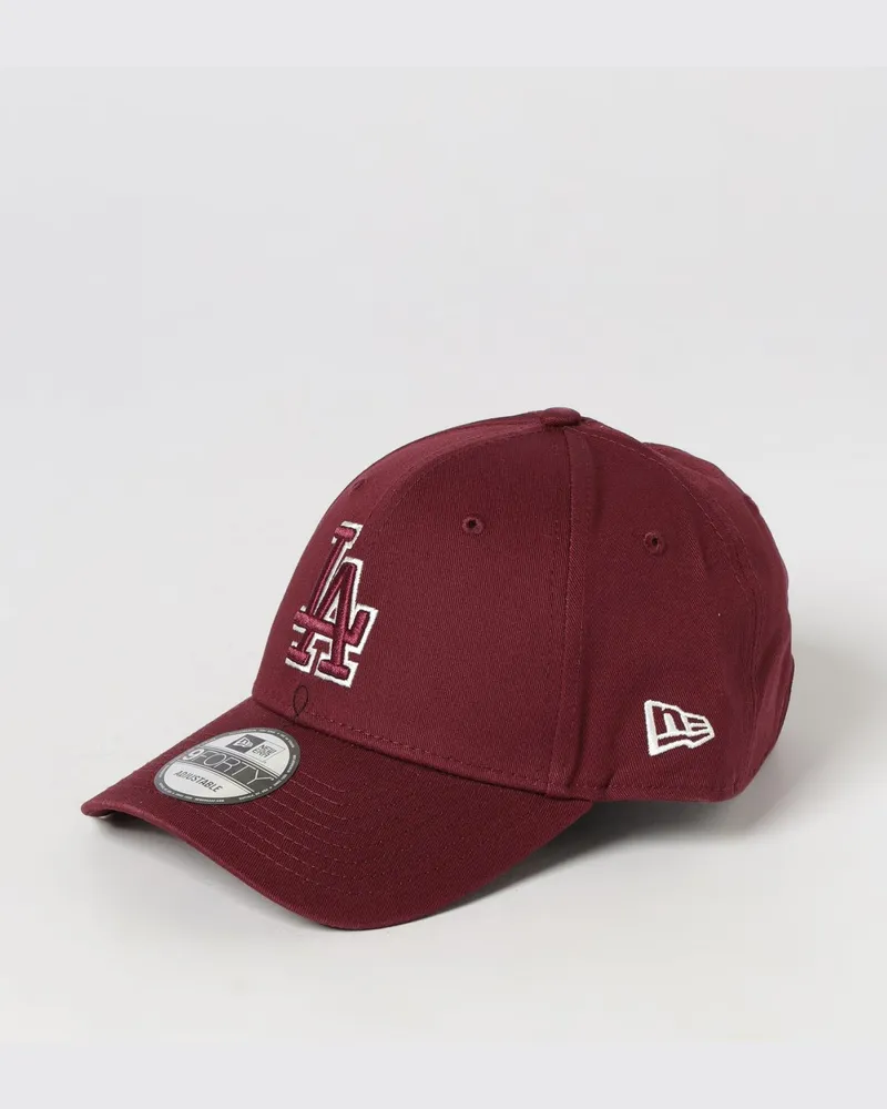 New Era 9Forty Los Angeles Dodgers Baseballkappe aus Baumwolle mit Logo Burgunderrot