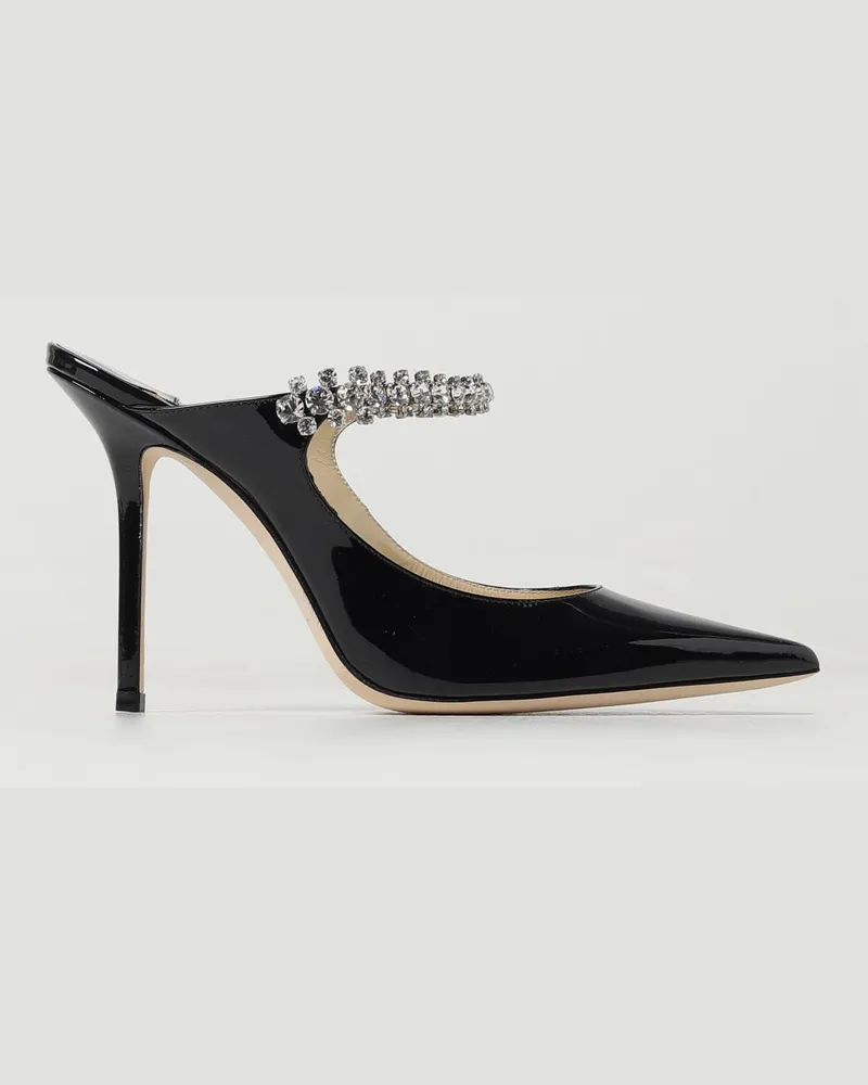 Jimmy Choo Bing Mules aus Lackleder Schwarz