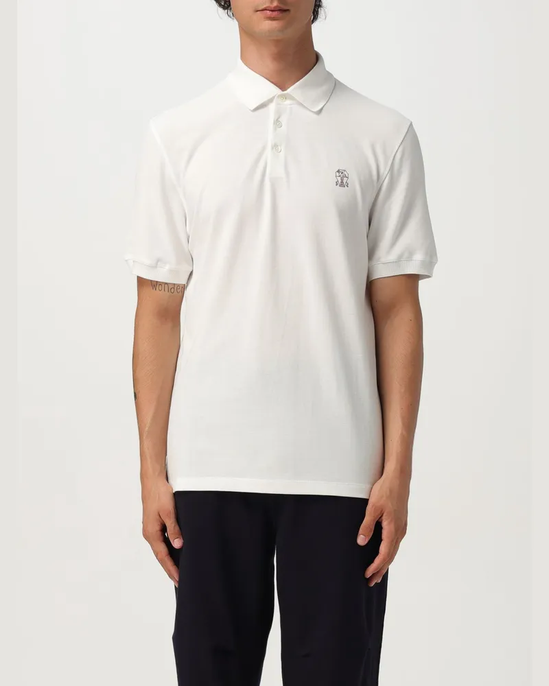 Brunello Cucinelli Polo herren Weiß