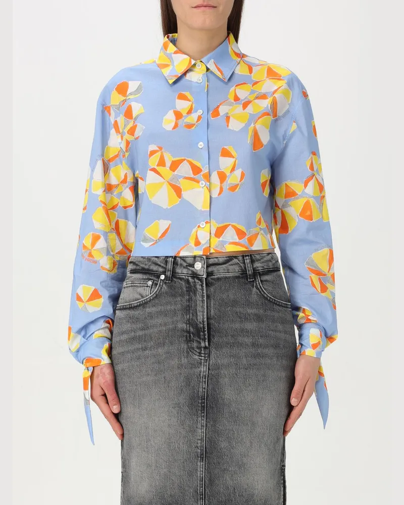Moschino Hemdbluse damen Hellblau