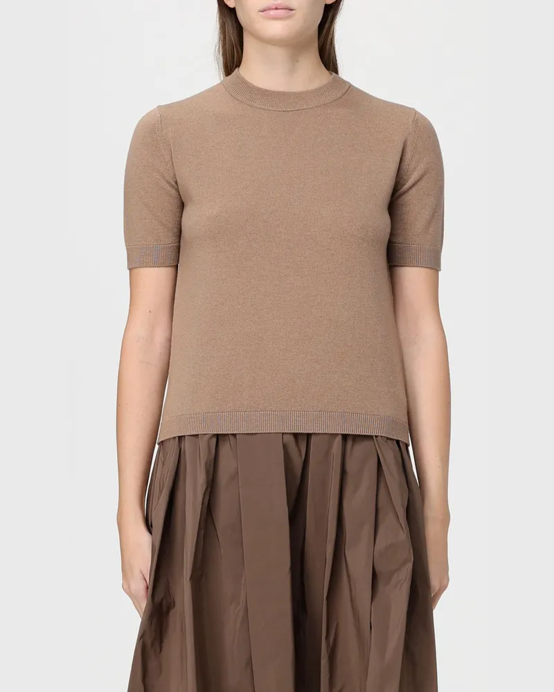 Max Mara Top damen Camel