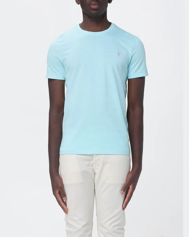 Ralph Lauren Pony-Logo Baumwoll-T-Shirt Beige