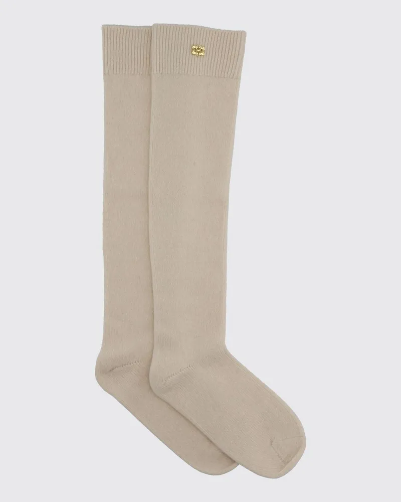 Ganni Strümpfe damen Ivory