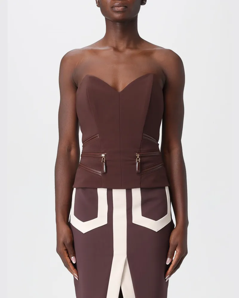 Elisabetta Franchi Top damen Kaffee