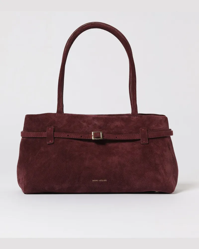Manu Atelier Schultertasche damen Burgunderrot