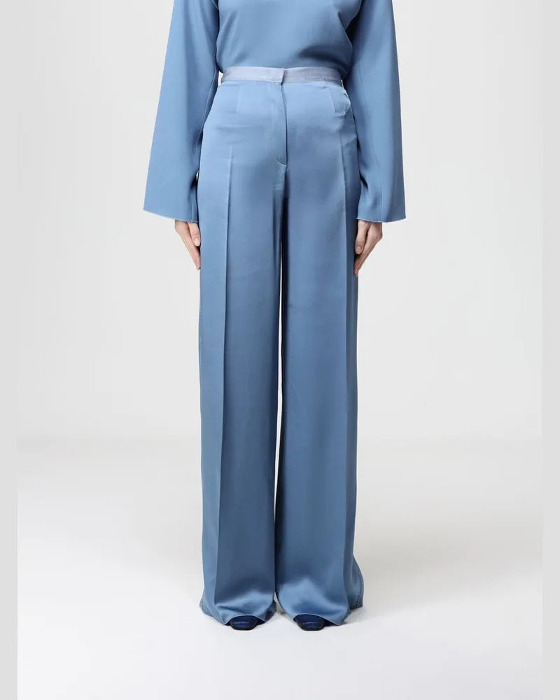 forte_forte Hose damen Hellblau