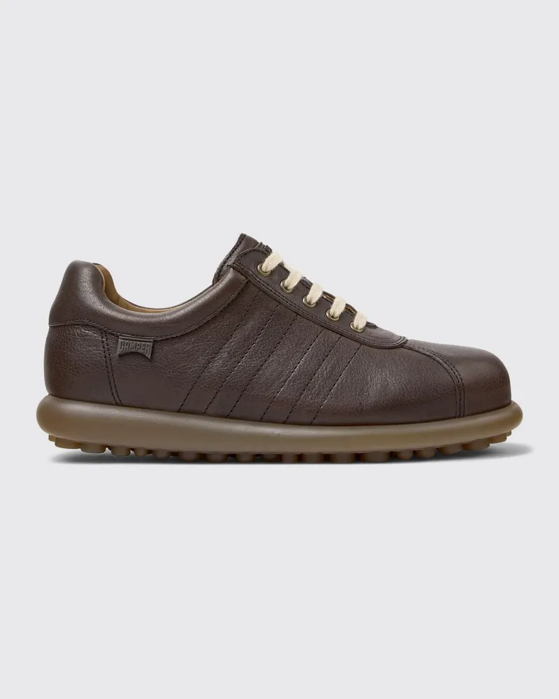 Camper Pelotas-Sneaker aus Glattleder mit gepolstertem Knöchel und Gummisohle Braun