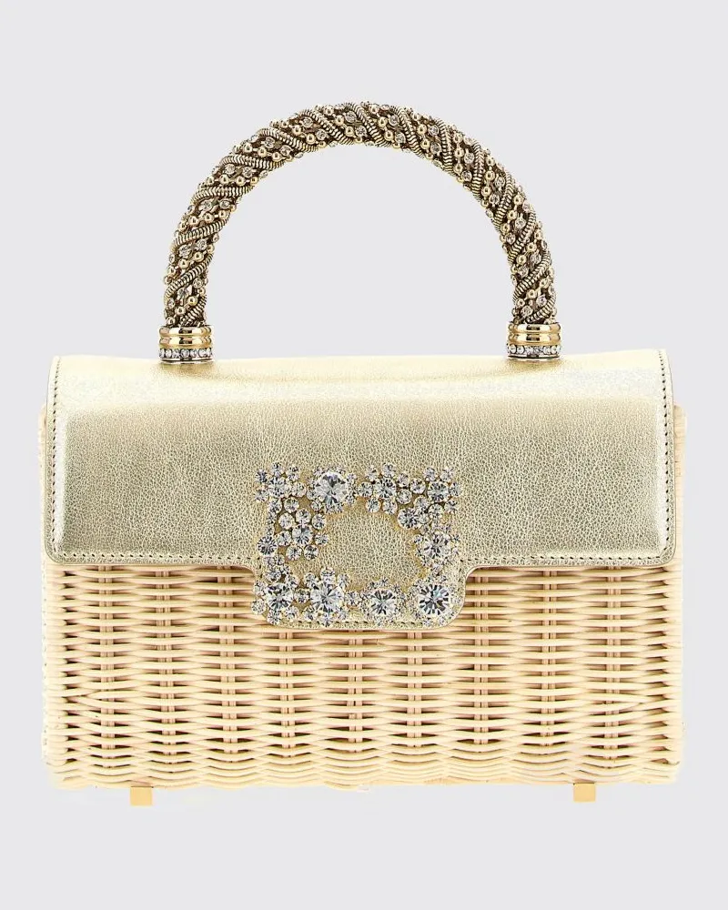 Roger Vivier Schultertasche damen Gold