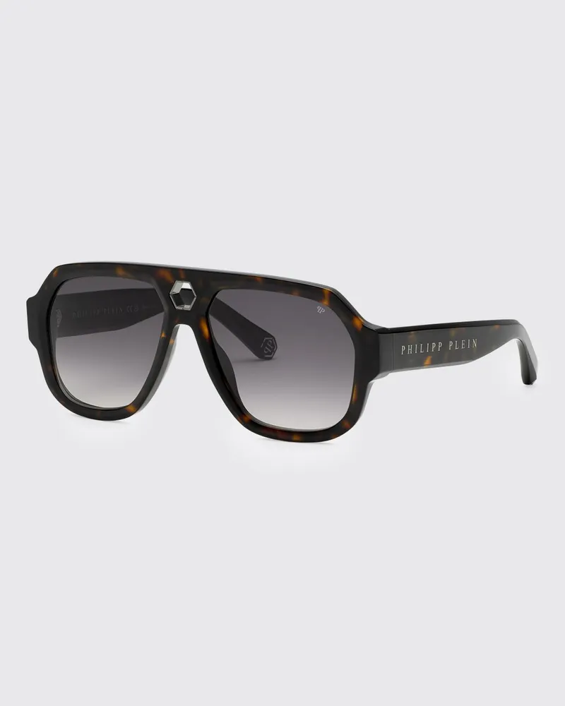 Philipp Plein Starlight Sonnenbrille aus Acetat Braun