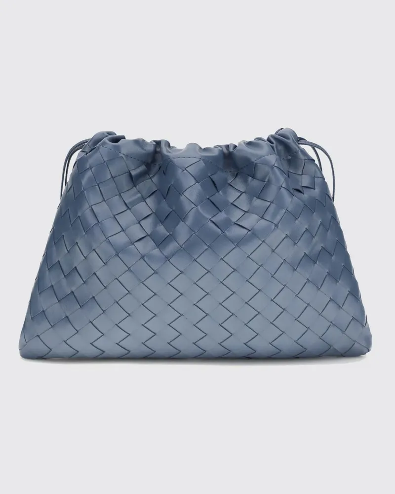 Bottega Veneta Clutch Dustbag Notte aus geflochtenem Nappaleder Blau