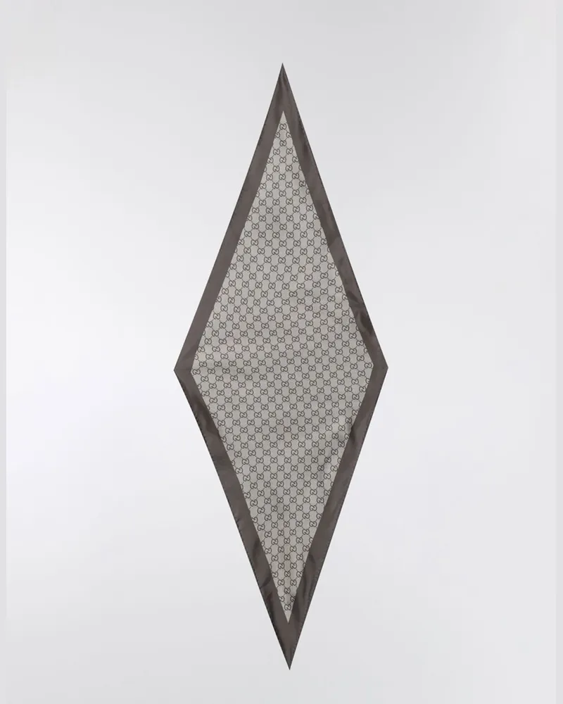 Gucci Seidenfoulard mit GG-Monogrammprint Kaki