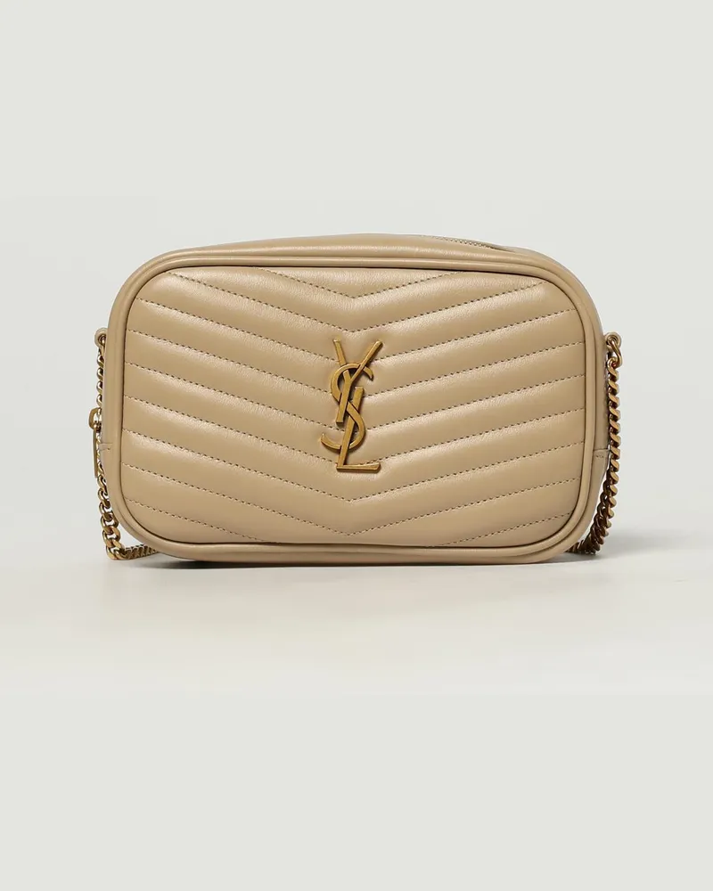Saint Laurent Schultertasche damen Beige