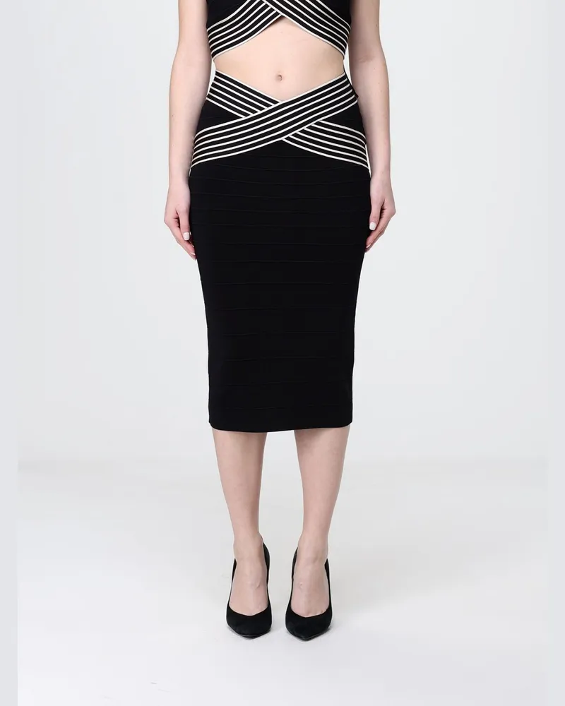 Elisabetta Franchi Jersey-Midirock Schwarz