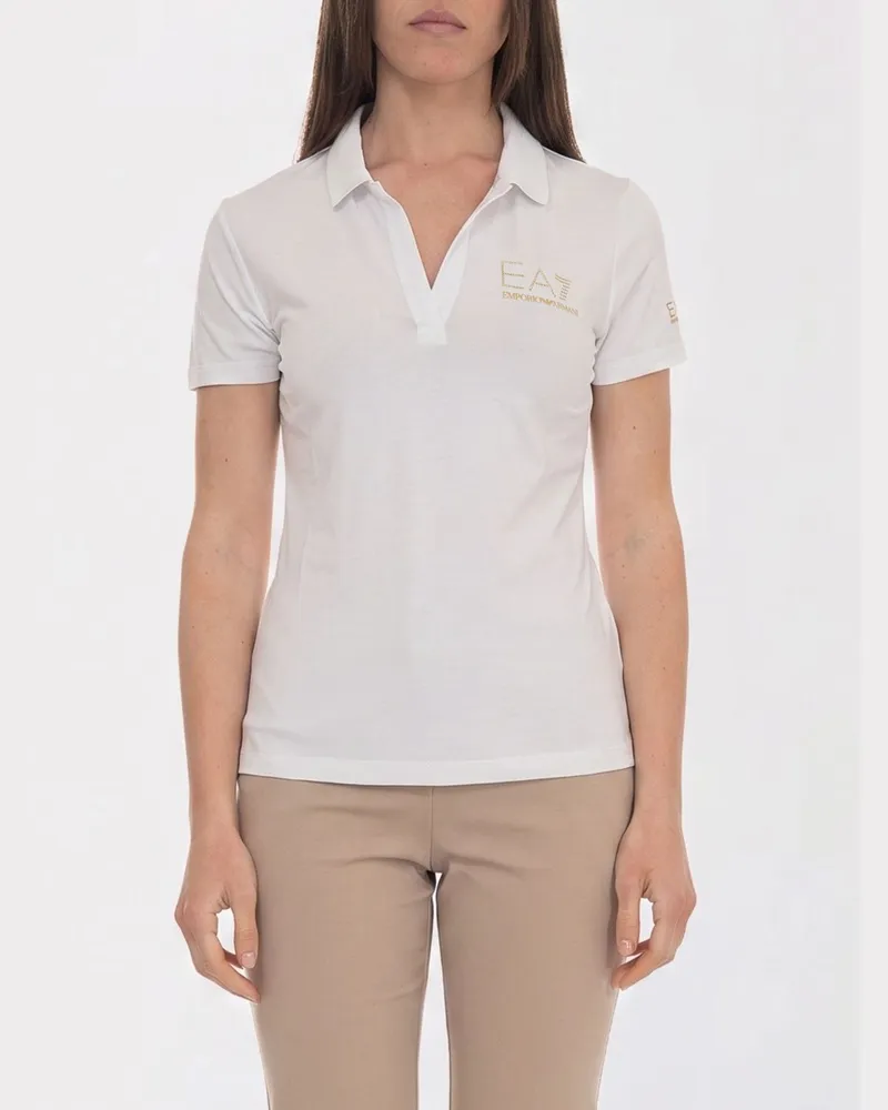 EA7 Polo damen Weiß