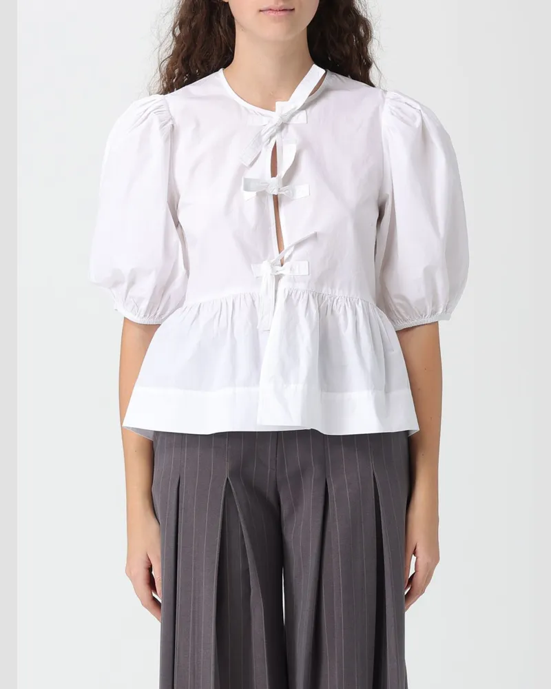 Ganni Top damen Weiß