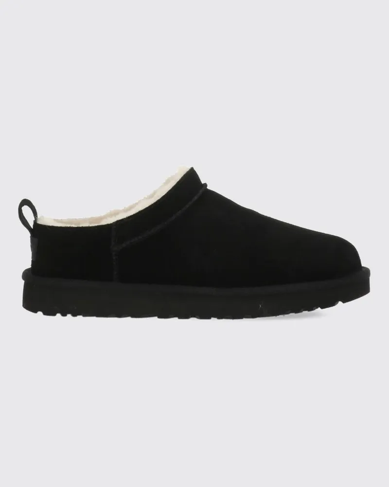 UGG Classic Micro Wasserabweisende Wildleder-Plateau-Stiefeletten Schwarz