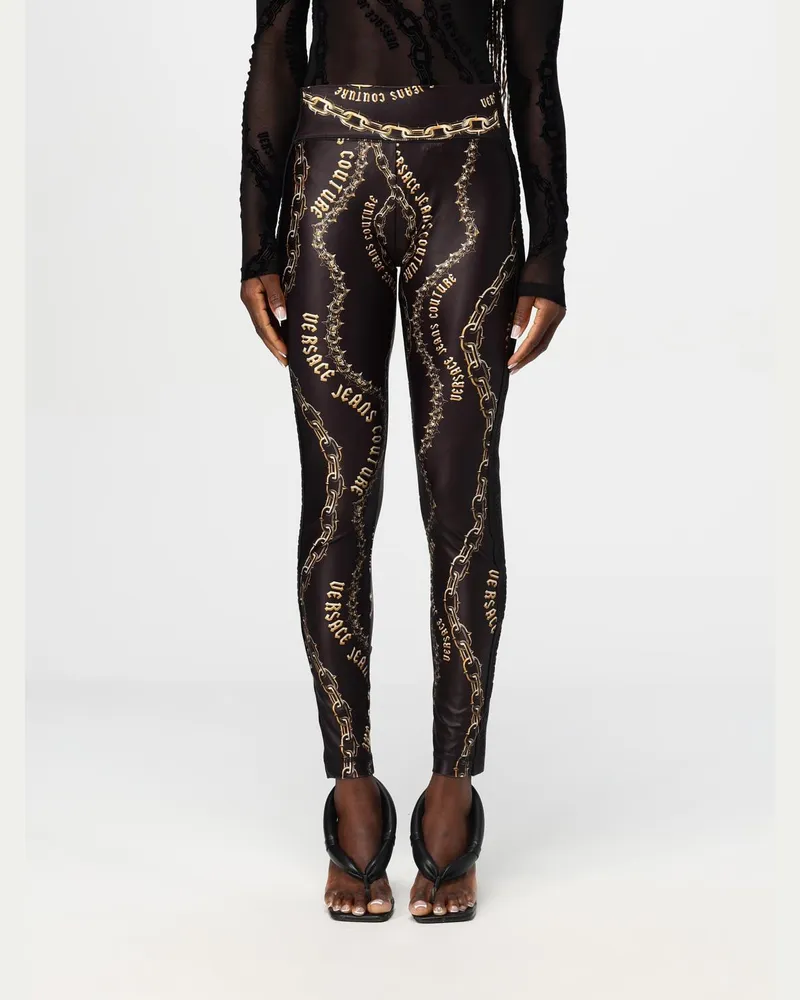 Versace Jeans Hose damen Schwarz