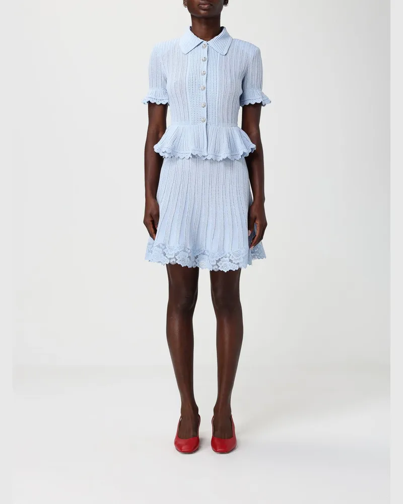 Self-Portrait Kleid damen Blau