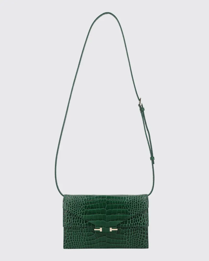 Tom Ford Tasche aus Leder mit Krokoprägung Grün