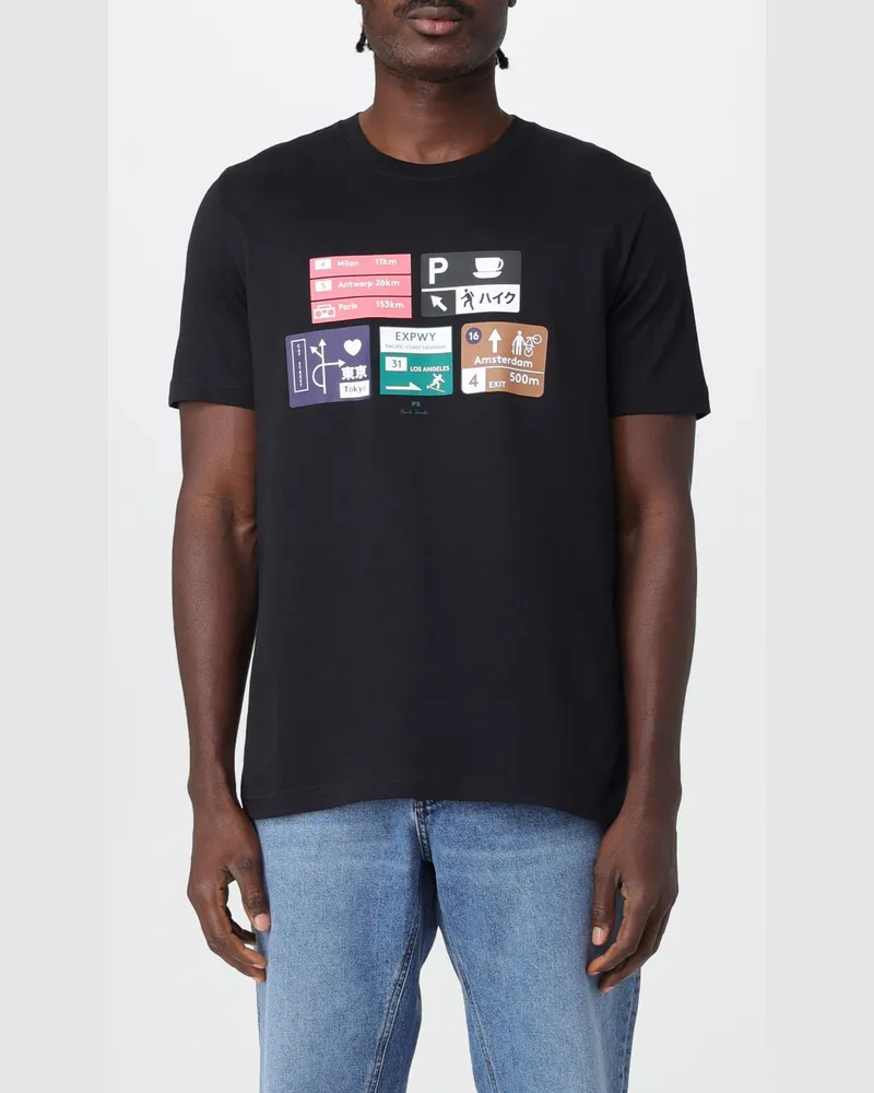 Paul Smith T-shirt herren Schwarz
