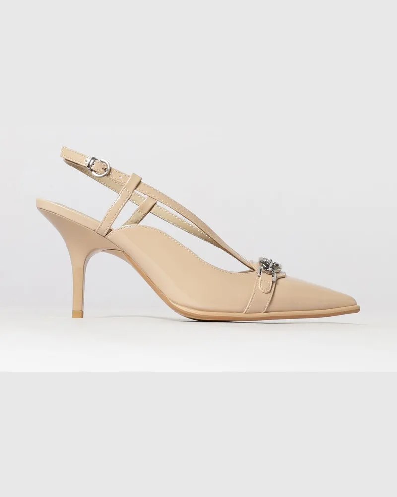 Pinko Slingback-Pumps aus Lackleder von mit Love Birds-Logo Pink