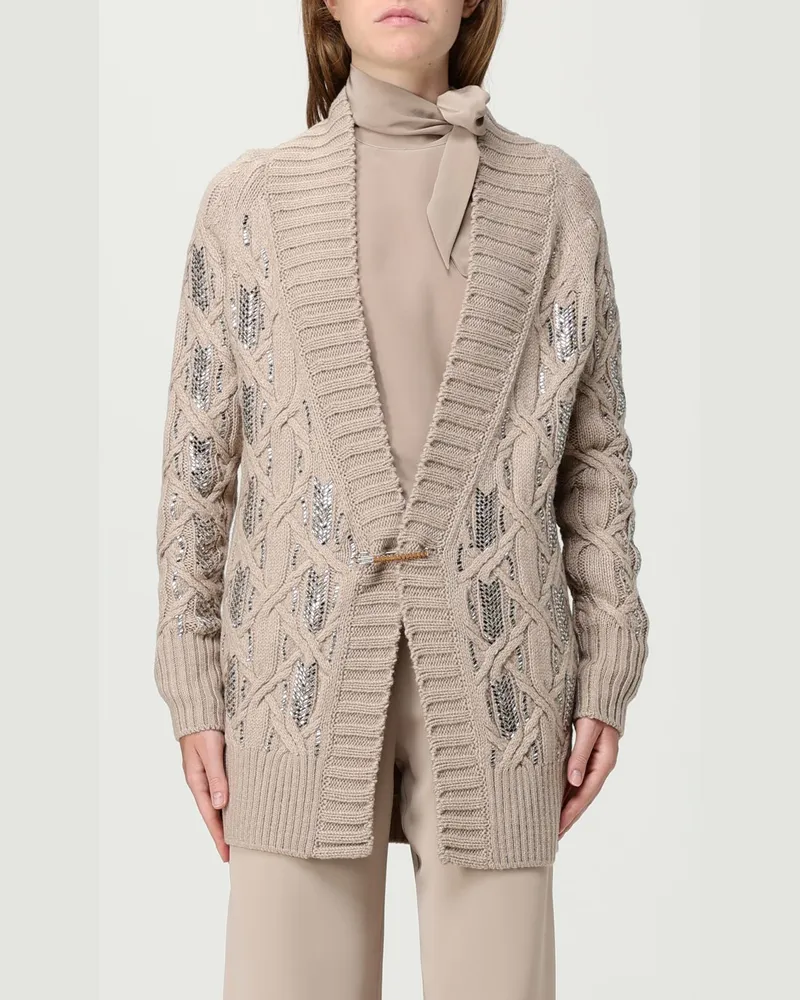 Ermanno Scervino Strickjacke damen Sand