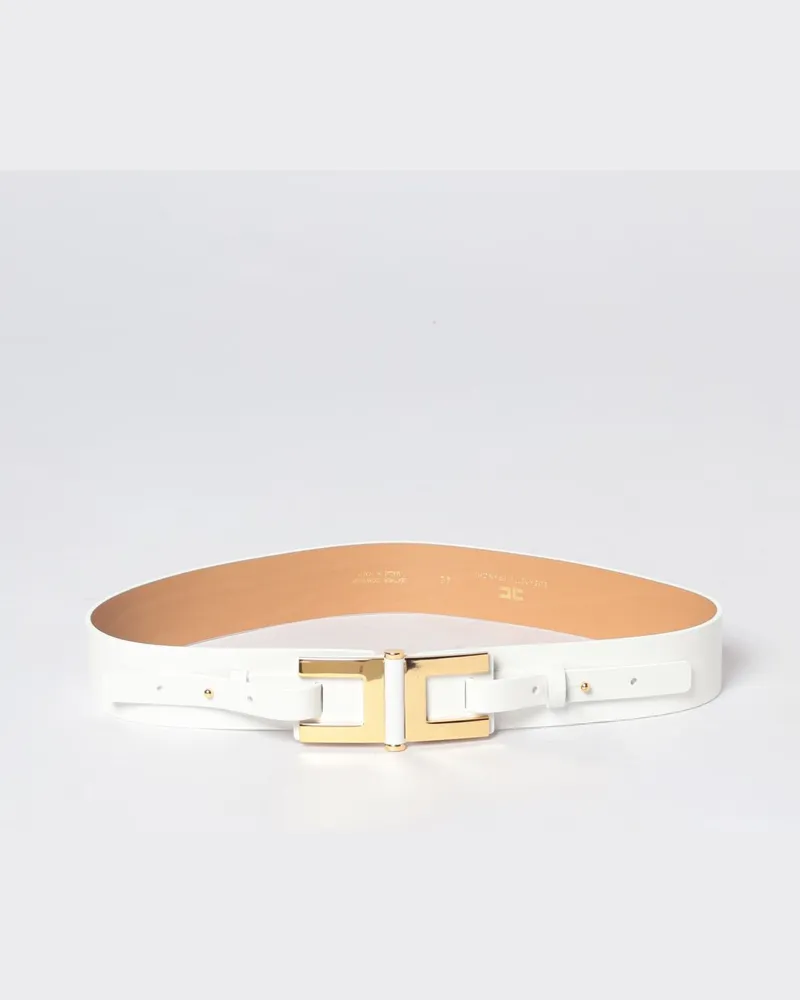 Elisabetta Franchi Gürtel damen Ivory