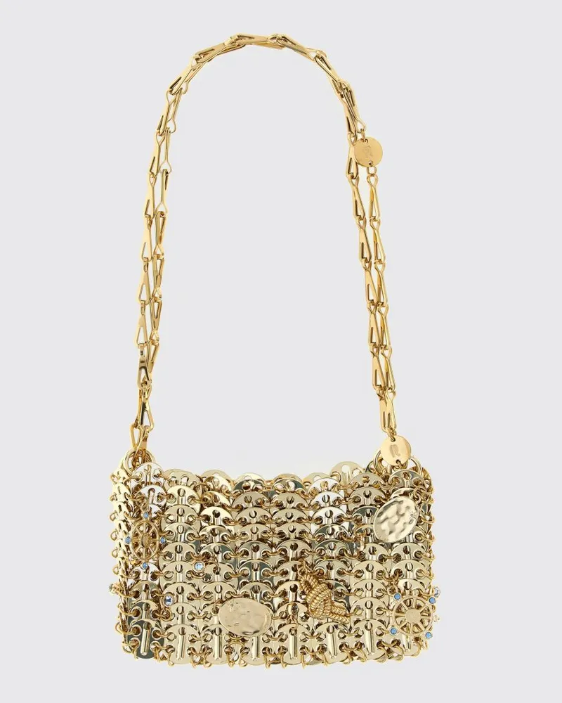 Paco Rabanne Schultertasche damen Gold