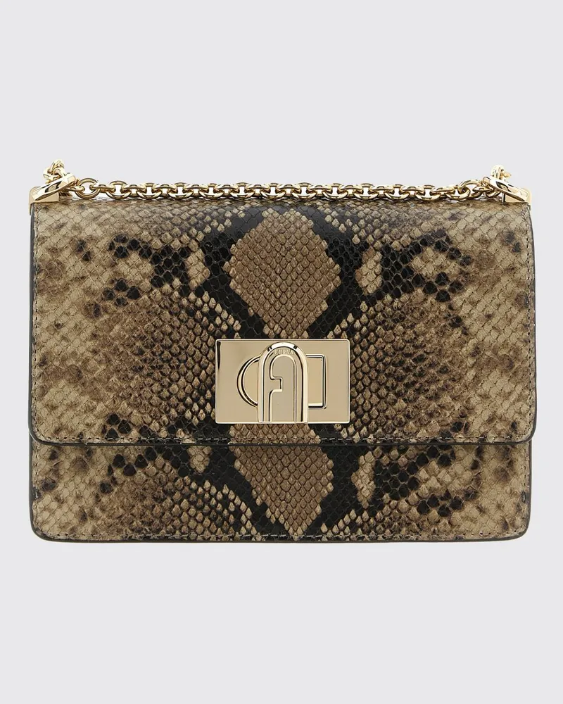 Furla Schultertasche damen Grau